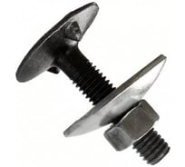 Болт ЦКИ Глобал DIN 15237, М8x35 с гайкой и шайбой, норийный, 3.6, Б/П, 10 шт. 52617