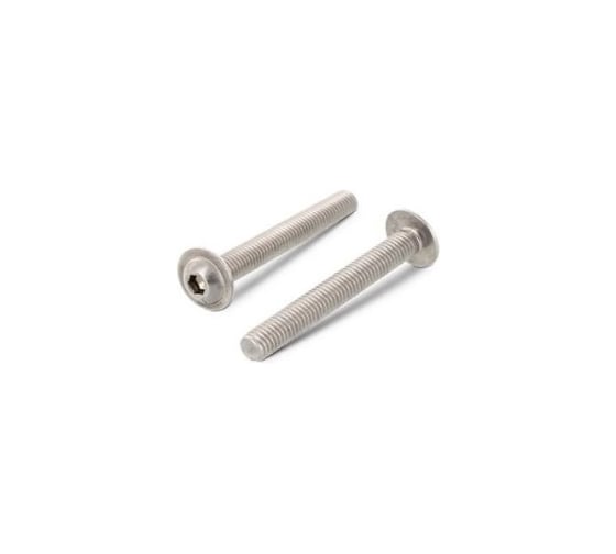 Винт ЦКИ Глобал ISO7380-2, М8х35 с фланцем, 10.9, цинк, HEX5, 15 шт. 4339107