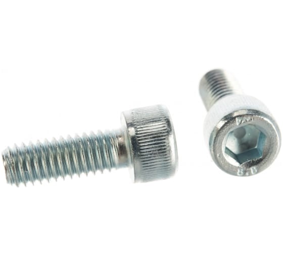 Винт ЦКИ Глобал DIN912 М10x50 мм, полная резьба, мм, 8.8, цинк, HEX 8.0, 25 шт. 50955