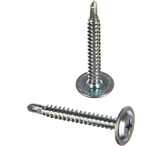 Саморез для металла с прессшайбой ЦКИ Глобал 4.2х32 сверлоконечный Ц ПРОФИ 250 шт. 48776 1