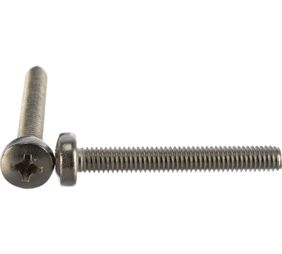 Винт ЦКИ Глобал DIN7985 М6х45 нерж. A2 100 шт 58717 1