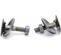 Болт ЦКИ Глобал DIN15237, М10x35 мм, с гайкой и шайбой норийный, 3.6, Б/П, 5 шт. 51567