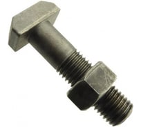 Болт с Т-образной головкой ЦКИ Глобал DIN261, с гайкой, М10x40 мм, 4.6, Б/П, 2 шт. 83524