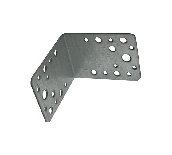 Перфорированная угловая пластина ЦКИ Глобал 50х50х35х2.0 мм, цинк, 20 шт. 4720 1