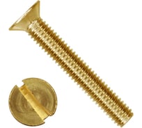 Винт ЦКИ Глобал DIN 963, М2x6 латунь, SL 3.0x0.5 200 шт. 24630