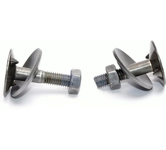 Болт ЦКИ Глобал DIN 15237 м10x30 с гайкой и шайбой, норийный, 3.6, б/п, 5 шт. 51117 1