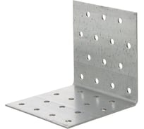 Угловая перфорированная пластитна ЦКИ Глобал 80x80x60x2, отверстия одинакогого диаметра, цинк, 10 шт. 51668