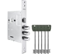 Замок врезной сувальдный Punto MDV30/S-65.77 CP хром (длинный ключ) тех.уп. 60611