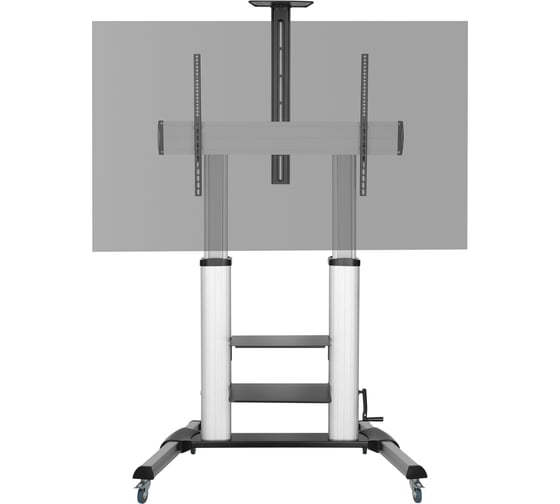 Мобильная телескопическая стойка для ТВ или монитора UNITEKI ST010RDLIFT PRO LINE напольная, наклонная,диагональ 55-120 дюймов, с функцией подъема через механический 1424 1