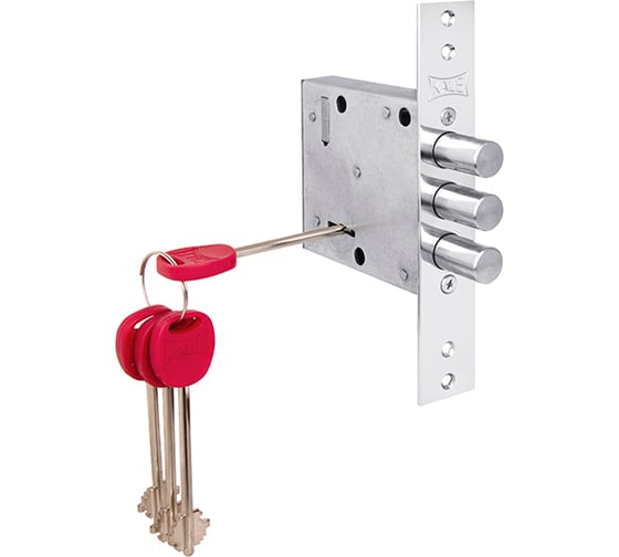 Замок врезной сувальдный KALE KILIT 447/L, 5 кл. (кл. 75 мм) 44661 1