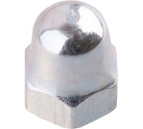 Гайка Стройбат колпачковая DIN1587 М 5 (белый цинк 400 шт) 620430