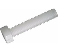 Болт Insparion 8х10 с шестигранной головкой DIN 933, полная резьба, полиамид, пластик (10 шт) С1-00003521