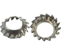 Стопорная шайба ЦКИ Глобал DIN6798 J М22, зубчатая, цинк, 20 шт. 36180