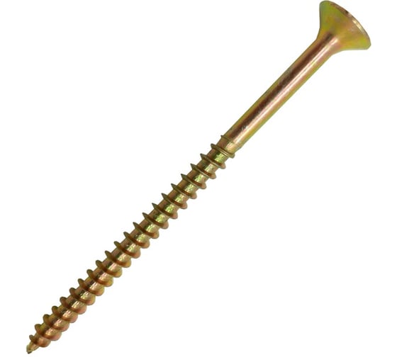 Универсальный саморез ЦКИ Глобал потайной, 6x60, желтый цинк, pz 3, 100 шт. 57586