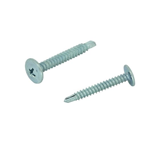 Саморез для металла с прессшайбой ЦКИ Глобал 4.2х75, сверлоконечный, Ц, 500 шт. 68135