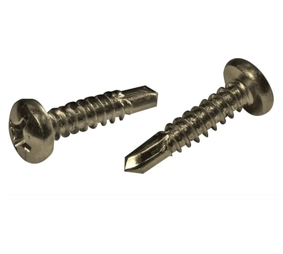 Саморез ЦКИ Глобал DIN 7504-M, jp81 4.2x38 сверлоконечный, Ц, PH2, 1000 шт. 1325