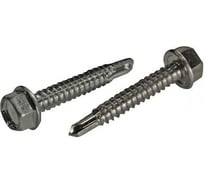 Саморез ЦКИ Глобал DIN 7504-K, JP76, 5.5x80, сверлоконечный, A2, SW8, 40 шт. 80584