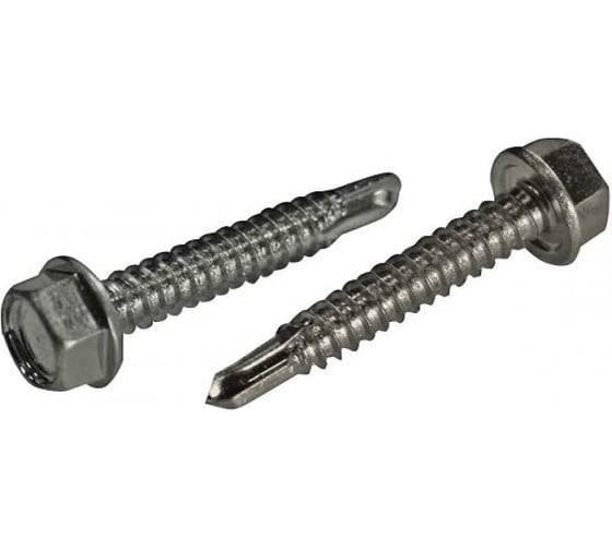 Саморез ЦКИ Глобал DIN 7504-K, JP76, 5.5x80, сверлоконечный, A2, SW8, 40 шт. 80584