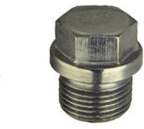 Пробка цилиндрическая с фланцем ЦКИ Глобал DIN 910, g 3/4", цинк, 2 шт. 77136