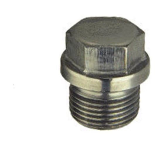 Пробка цилиндрическая с фланцем ЦКИ Глобал DIN 910, g 3/4", цинк, 2 шт. 77136