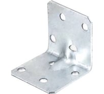 Угловая перфорированная пластина ЦКИ Глобал 40x40x40x2.0 мм, усиленная, Ц, 20 шт. 52923