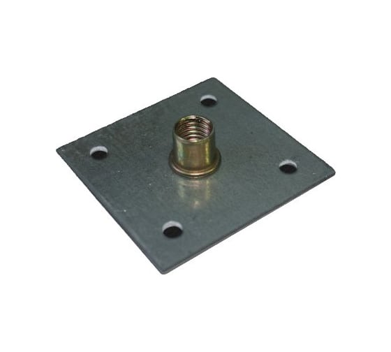 Опорная перфорированная пластина ЦКИ Глобал 60х60х2.0, М12, Ц, уп. 10 шт. 64774