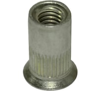 Заклепка-гайка ЦКИ Глобал м4x12 потайная, рифленая, А2, bralo, под пакет 1.5-3 мм, 20 шт. 38104