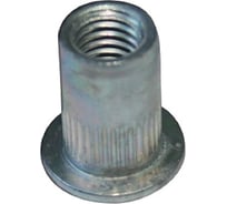 Заклепка-гайка ЦКИ Глобал М6х14.2 плоск. рифл. СТ. Ц под пакет 1-3 мм, 500 шт. 50405