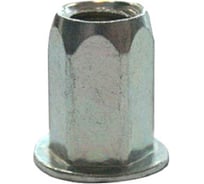 Заклепка-гайка ЦКИ Глобал М5 плоск. уменьш. шестигранная СТ. Ц под пакет 1-3 мм, 500 шт. 50402