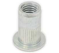 Заклепка-гайка ЦКИ Глобал М8х18.5, плоск., рифл., удл., Ст. Ц, BRALO, E: 3.0-5.5 мм, уп. 50 шт. 64547