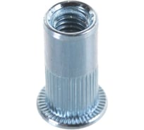 Заклепка-гайка ЦКИ Глобал М6x16, плоская, рифленая, удлиненная, A2, REX, под пакет 3.1-4.5 мм, 50 шт. 40700