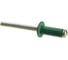 Тяговая заклепка ЦКИ Глобал Ал-Mg3.5/Ст плоская, 3.2x8, зеленый RAL6005, BRALO, 100 шт. 18172 1