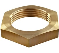 Гайка трубная ЦКИ Глобал DIN 431, 1 1/2", низкая, латунь, sw60, 1 шт. 83803