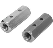 Удлиненная гайка с отверстиями ЦКИ Глобал DIN 1479, М6, Ц, 5 шт. 53122