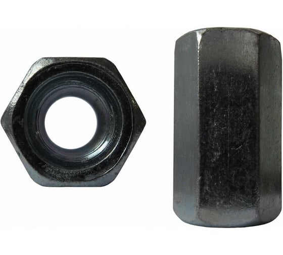 Гайка удлиненная ЦКИ Глобал DIN 6334 м6x18 10, оксид, sw10, 10 шт. 83748