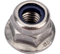 Гайка с фланцем ЦКИ Глобал DIN 6926 М6, самоконтр., рифленая, A2, SW 10, уп. 50 шт. 64088