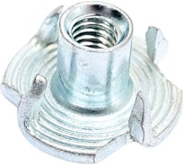 Мебельная забивная гайка ЦКИ Глобал DIN 1624, М4, Ц, уп. 200 шт. 61936