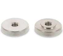 Гайка ЦКИ Глобал DIN 467, круглая, М5, рифленая, низкая, Ц, 10 шт. 32581