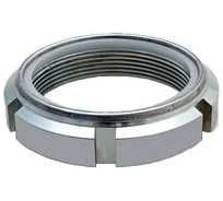 Шлицевая круглая гайка ЦКИ Глобал ART.88081 М25x1.5 с нейлоновой вставкой, 14H, Ц, 2 шт.  57386