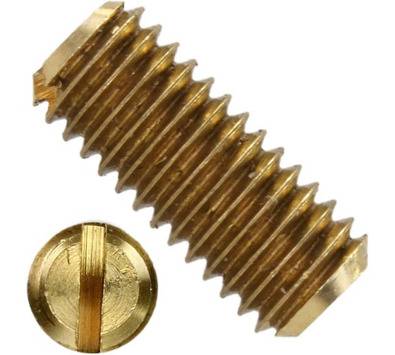 Установочный винт ЦКИ Глобал DIN 551, М10x16, ЛАТ., 20 шт. 75061