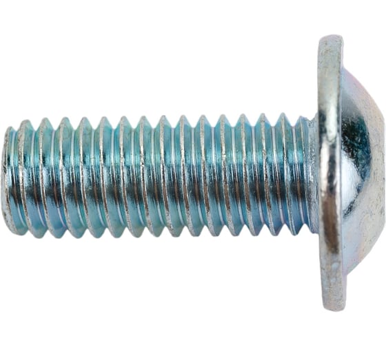 Винт с фланцем ЦКИ Глобал ISO 7380-2, М8x20, 10.9, Ц, 50 шт. 36149