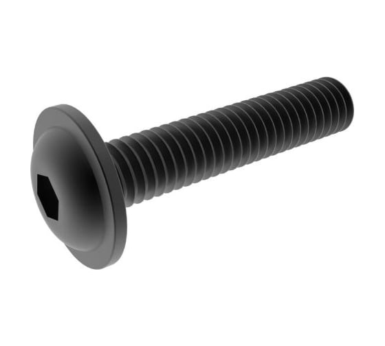 Винт с фланцем ЦКИ Глобал ISO 7380-2, М8x25 мм, кл. 10.9, окс., 25 шт. 76552