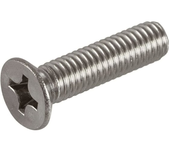 Винт с потайной головкой, М4х30 мм, нержавеющая сталь А2, DIN 965, 50 шт. STARFIX SMZ1-61435-50 ЦИ-0070938200 1
