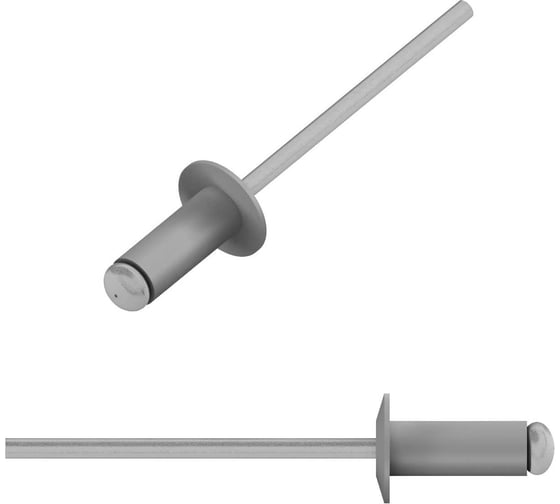 Вытяжная заклепка, 3,2х8 мм, алюминий-сталь, RAL 7004, 20 000 шт. в коробе STARFIX SM-20585-20000 ЦЗ-0008676500