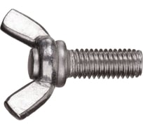 Барашковый винт, М6х12 мм, нержавеющая сталь А2, DIN 316, 10 шт. в зип-локе STARFIX SMZ1-50088-10 ЦЗ-0456350518