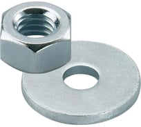 Гайка и шайба Fischer M24 8.8 ZP 552110