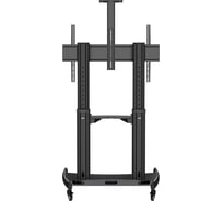 Стойка напольная Filum на колесах для телевизора до 100 с изменяемой высотой 950-1580мм, полка для AV, VESA 1000х600мм, до 120кг, усил FL-TVST120 PRO