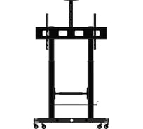 Стойка напольная Filum на колесах для телевизора до 100 с изменяемой высотой 1850-2100мм, полка для AV, VESA 1100х600мм, до 100кг, цве FL-TVST100 PRO