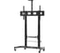 Стойка напольная PRO на колесах для телевизора Filum FL-TVST100 PRO, до 100", изменяемая высота 1850-2100 мм, с полкой для AV, VESA 1100×600 мм, до 100 кг, черный, 00-01107737 4