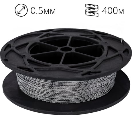 Проволока пломбировочная ТПК Технологии Контроля нержавейка 0,5/400м витая 24413